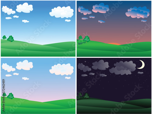 Different time of the day