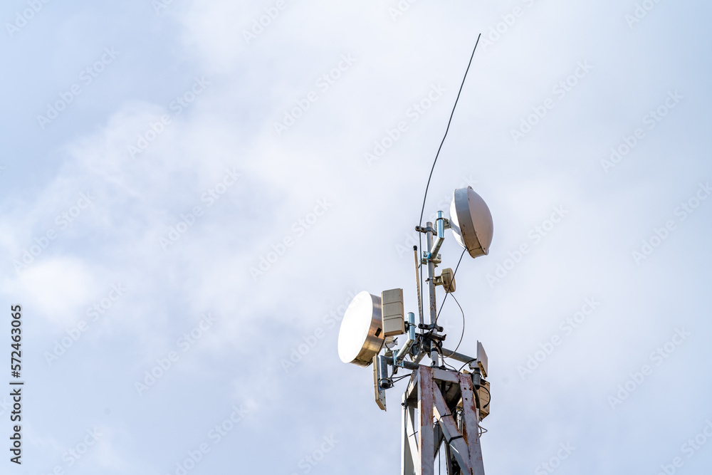 mobile signal transmitter and wifi on the pole mobile signal transmitter and wifi on the pole