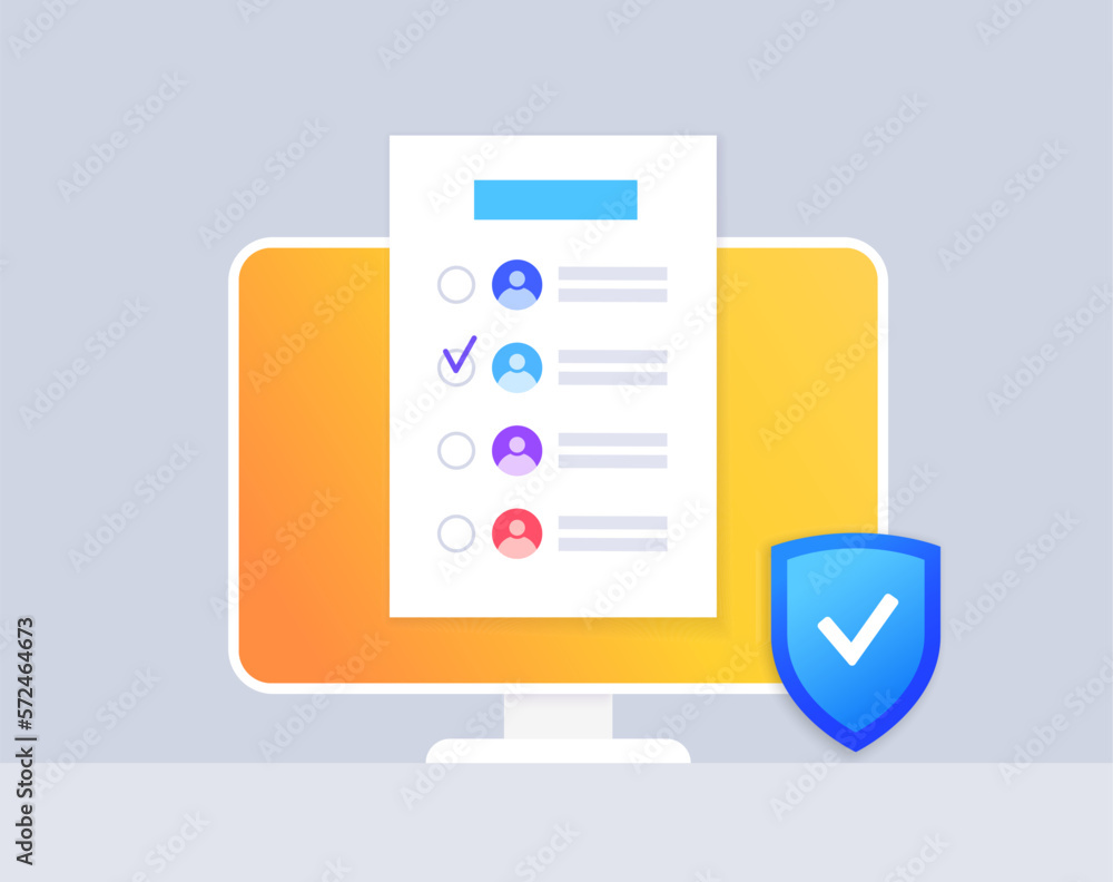 Vote online concept Vote online concept
