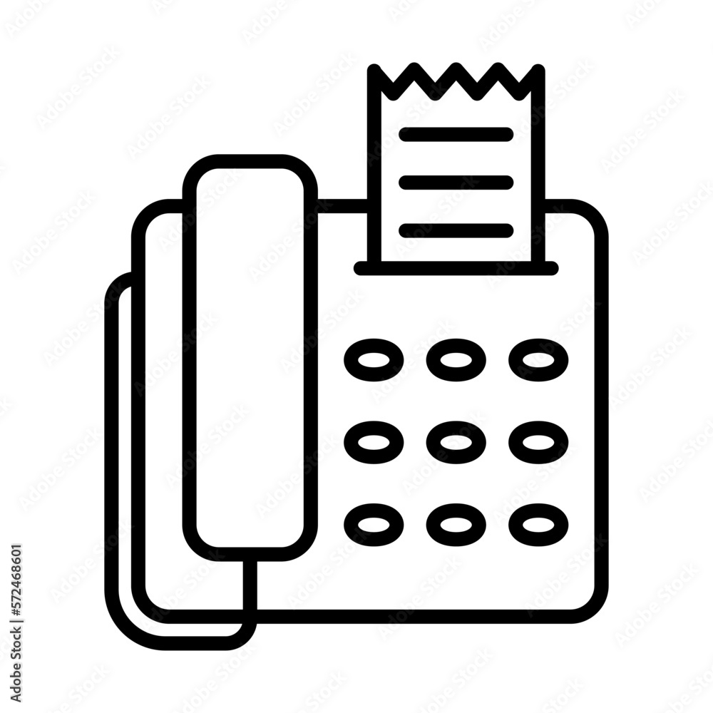 Phone Fax Icon Logo Design Vector Template Illustration Sign And Symbol Pixels Perfect Phone Fax Icon Logo Design Vector Template Illustration Sign And Symbol Pixels Perfect