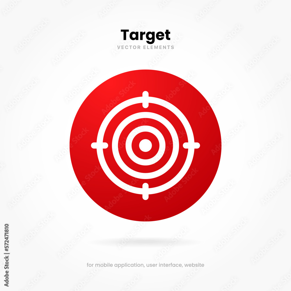 Red aim, arrow, idea, perfect hit, winner, target, goal, success, pin icon symbol sign. Gun sight, purpose icon. Target icon. Aim symbol for UI UX websites mobile app. Red aim, arrow, idea, perfect hit, winner, target, goal, success, pin icon symbol sign. Gun sight, purpose icon. Target icon. Aim symbol for UI UX websites mobile app.
