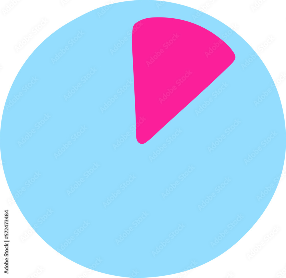 Blue circular progress chart illustration Blue circular progress chart illustration