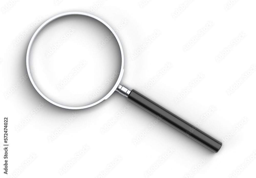 Magnifying glass isolated on transparent background Magnifying glass isolated on transparent background