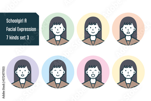 女子校生のバストショット7点セットNo.3