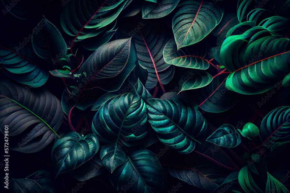 Green Leaf Background. Generative AI. Green Leaf Background. Generative AI.