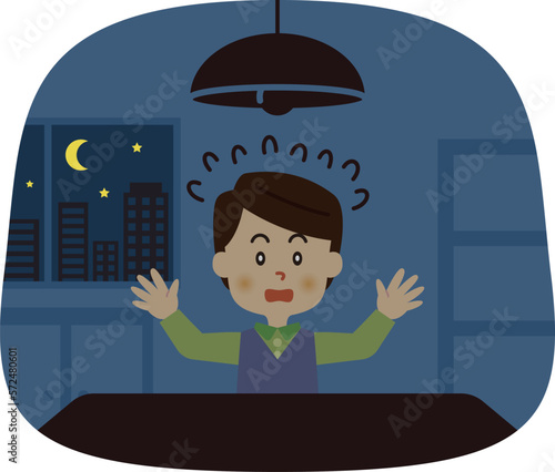 停電のイラスト