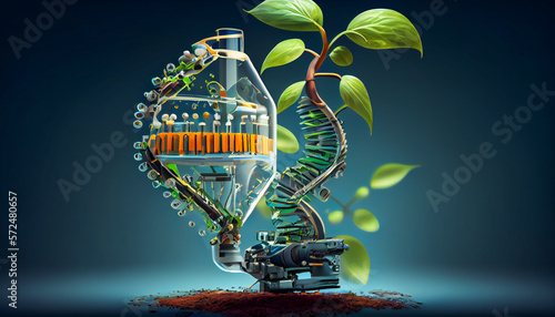 Modern Biotechnology Solutions. Cutting-edge Biotechnology Research. Generative AI