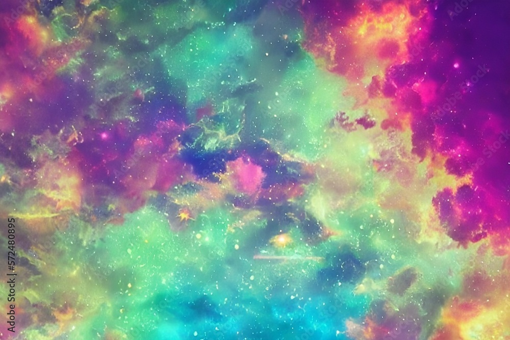 abstract colorful galaxy background