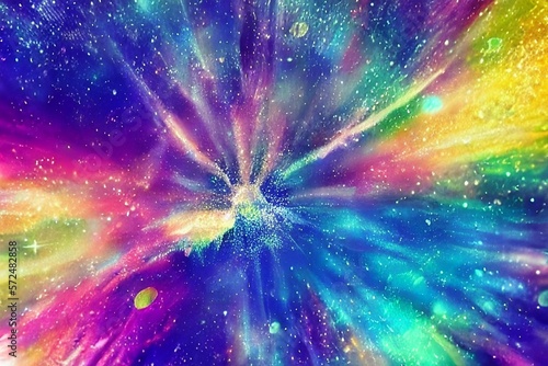 abstract space background with rays