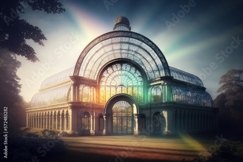 Experience Cinematic Magic at Crystal Palace: Giant Rainbow Arch, Unreal Engine, and Cutting-Edge Visual Effects like Super-Resolution and ProPhoto RGB, with VR and Stunning Lighting Techniques!, gene photo