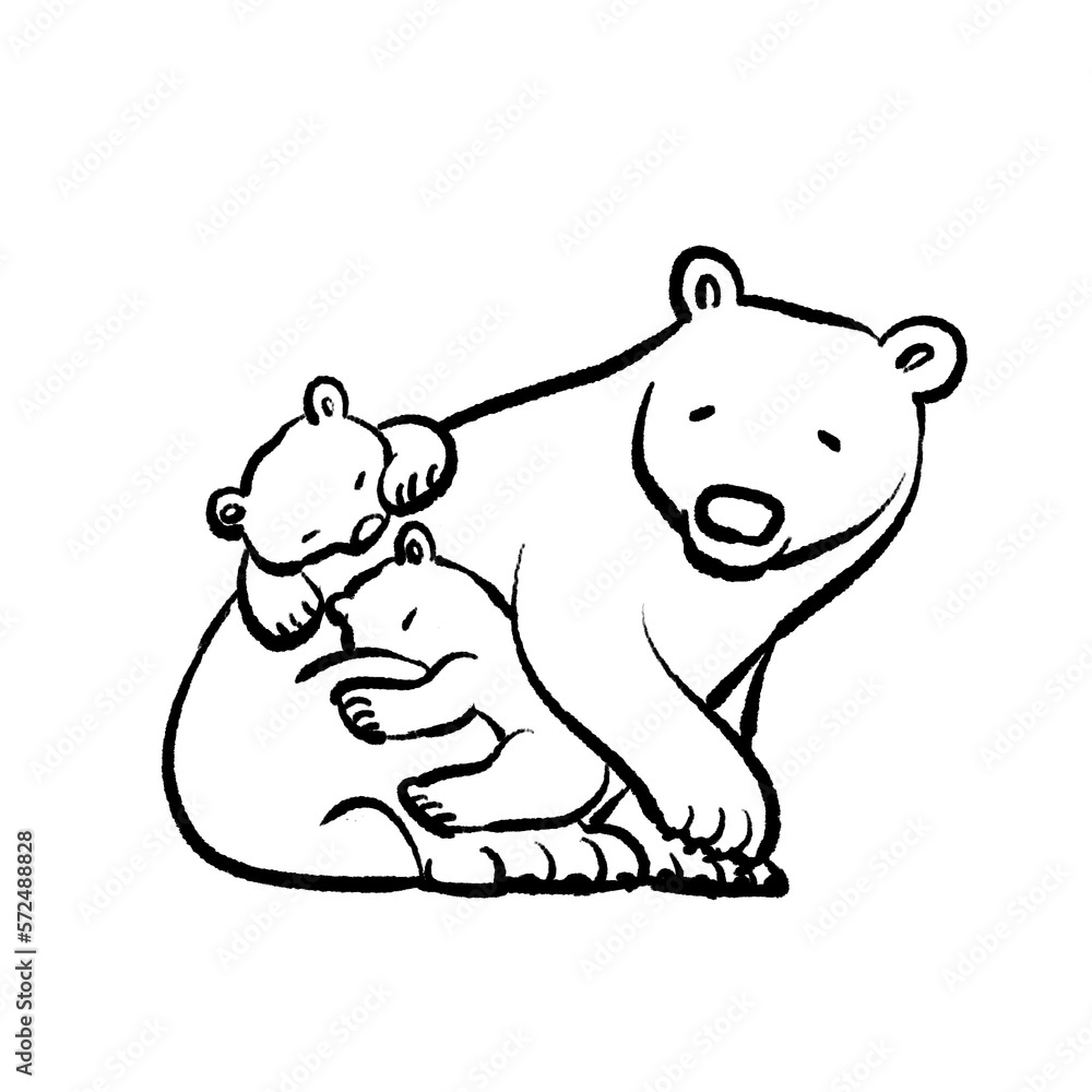 白熊 イラスト ぬりえ 白熊 イラスト ぬりえ