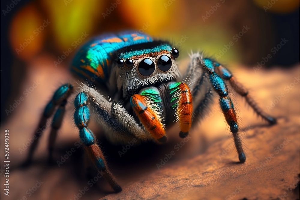 rainbow jumper spider rainbow jumper spider