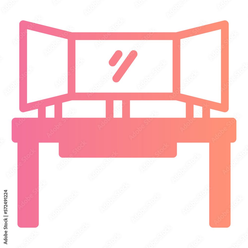 desk gradient icon desk gradient icon