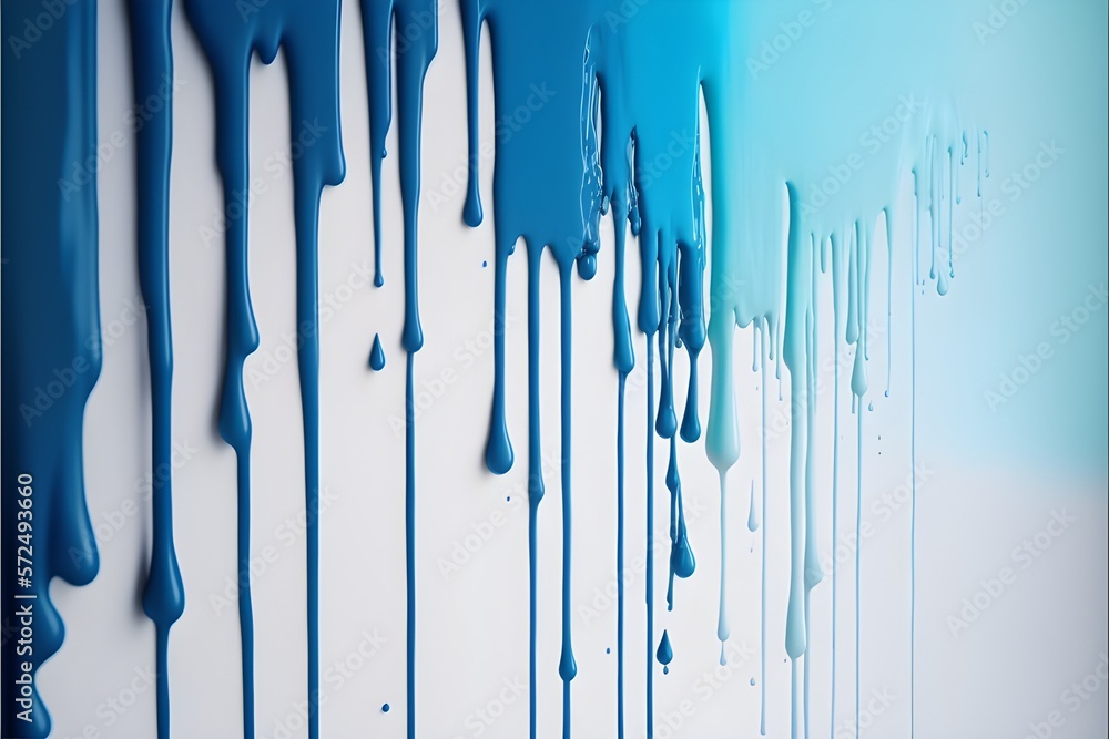 Dripping Paint Background Design - blue colors Dripping Paint Background Design - blue colors