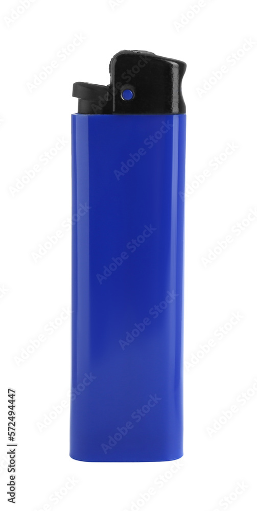 Stylish small pocket lighter isolated on white Stylish small pocket lighter isolated on white