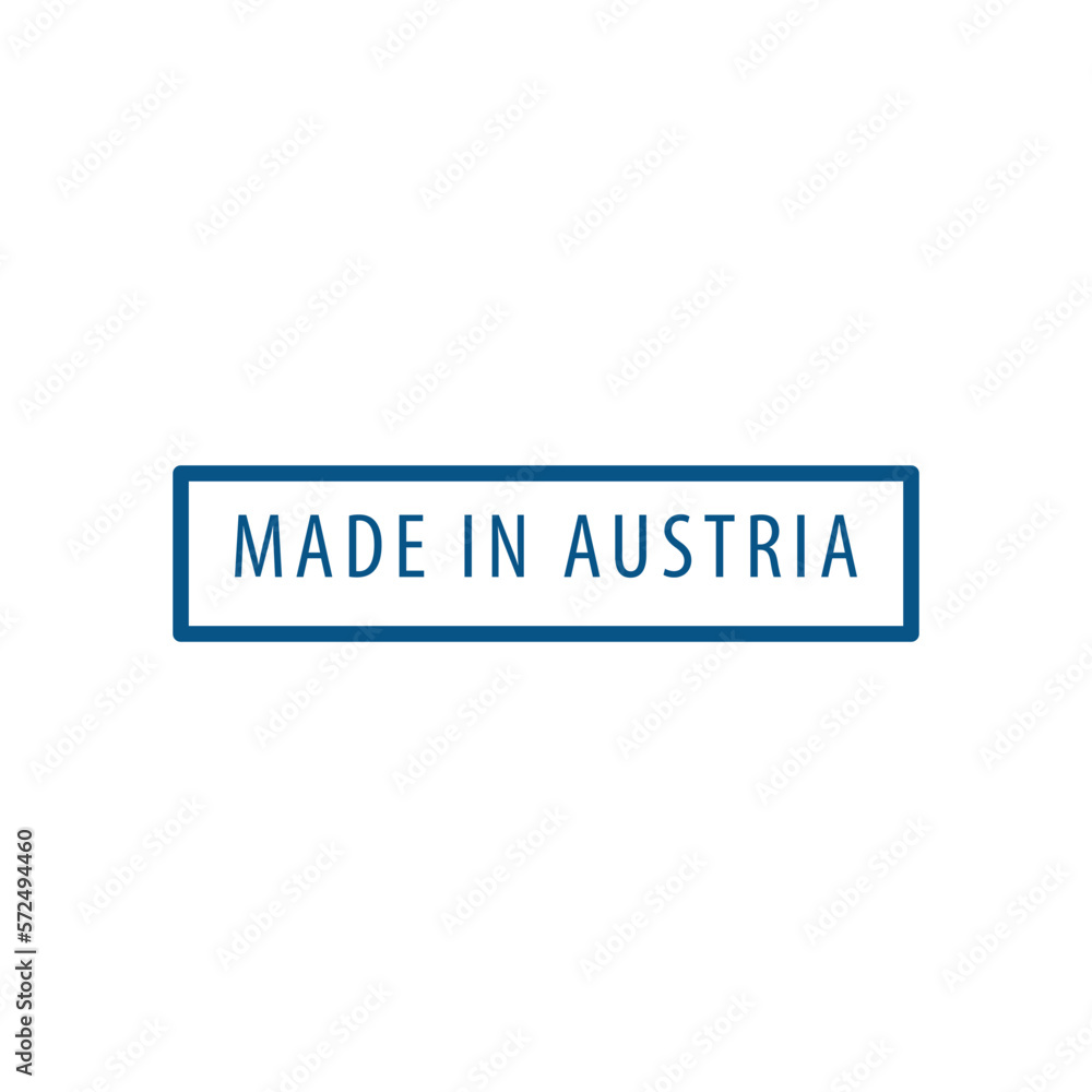 Made in Austria icon vector logo design template