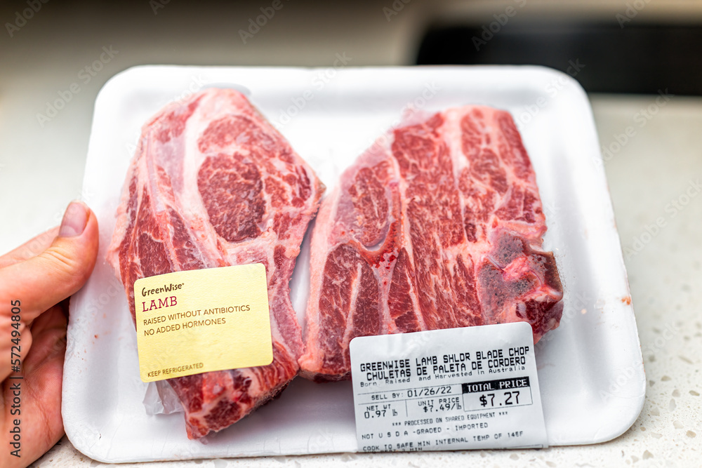 Naples, USA January 23, 2022 Publix supermarket store Greenwise antibiotics free raised