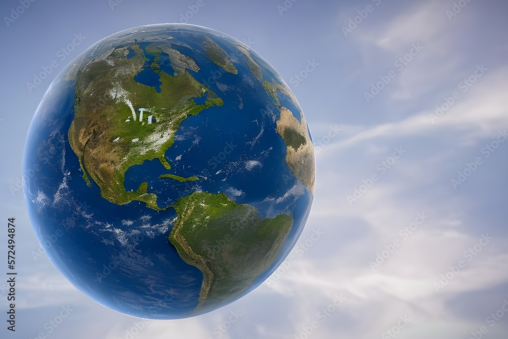 Fototapeta premium 地球のイメージ with generative ai