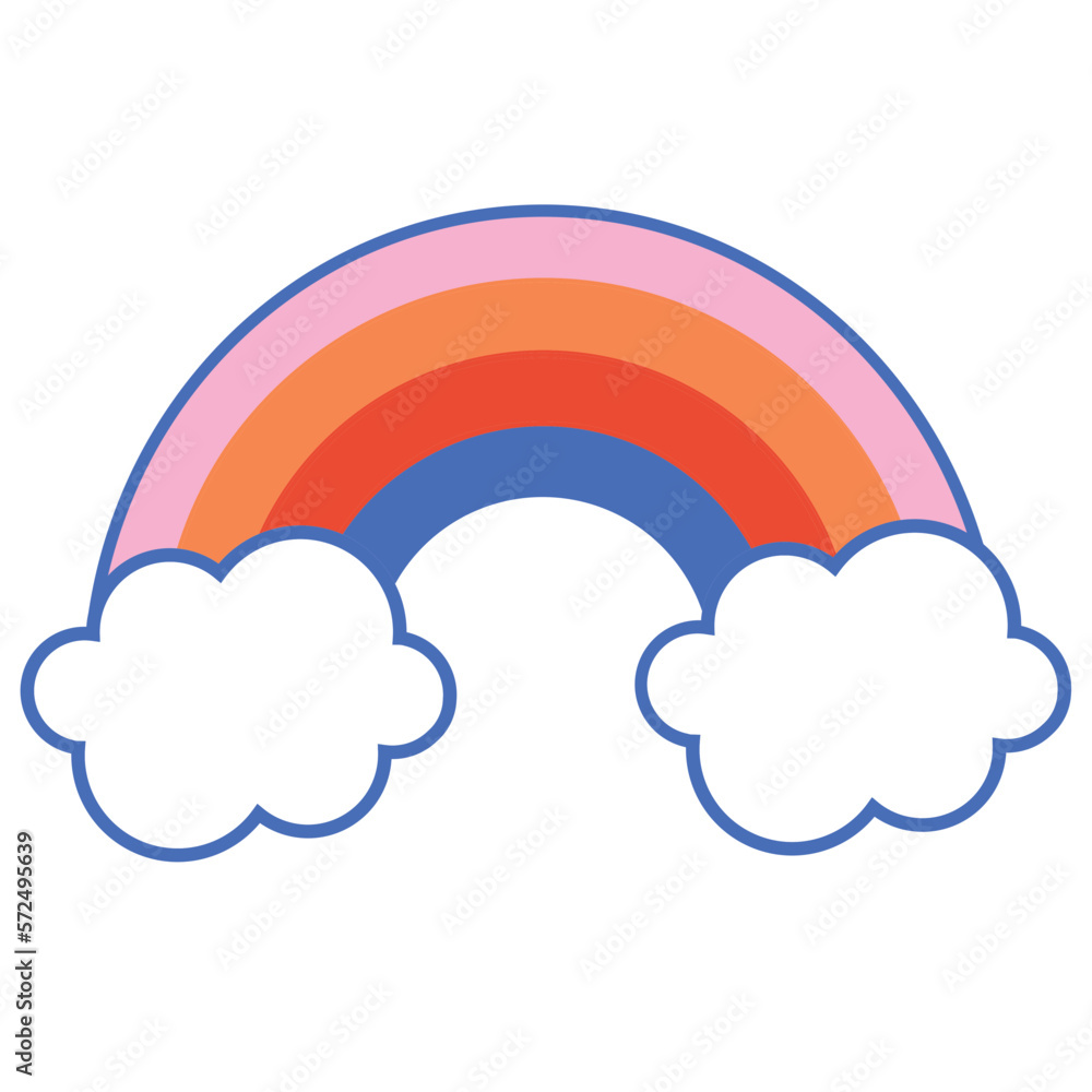 Rainbow - baby shower baby nursery illustrations Rainbow - baby shower baby nursery illustrations