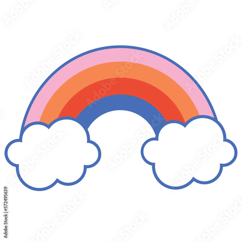 Rainbow - baby shower baby nursery illustrations