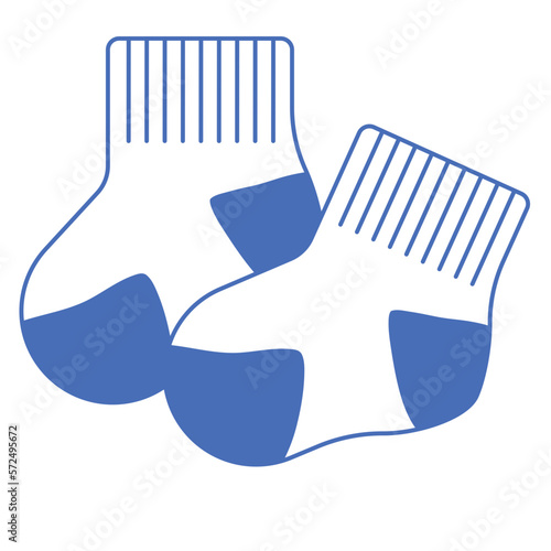 Baby Socks - baby shower baby nursery illustrations