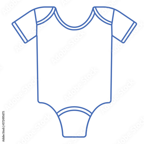 Baby clothes - baby shower baby nursery illustrations