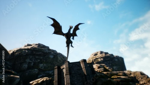 Castle Dragon 3D Video Animation