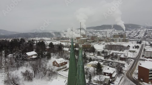 Edmunston, New Brunswick- Immaculate Conception Cathedral in Winter
 photo