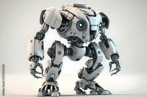 An Artificial Intelligence Robot from the future, AI robot, AI bot, cyborg machine robot, machine learning, futuristic created with Generative AI technology 