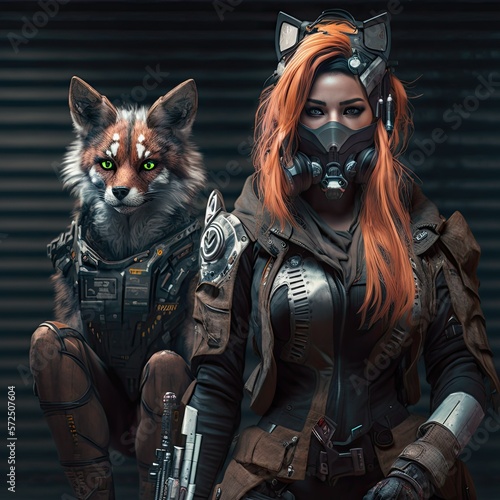 Cyberpunk Furry twins