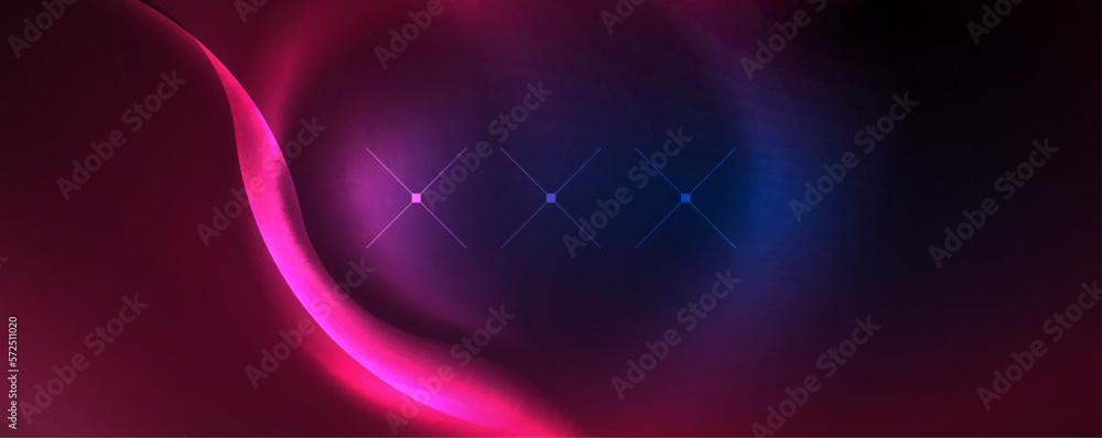 Neon glowing waves, magic energy space light concept, abstract background wallpaper design Neon glowing waves, magic energy space light concept, abstract background wallpaper design