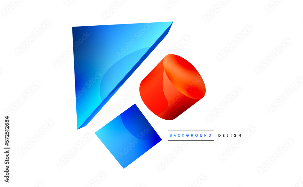 3d vector minimalist geometric abstract background. Triangle, cylinder, pyramid basic shape composition. Trendy techno business template for wallpaper, banner, background or landing 3d vector minimalist geometric abstract background. Triangle, cylinder, pyramid basic shape composition. Trendy techno business template for wallpaper, banner, background or landing