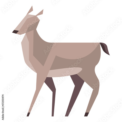 fawn animal low poly