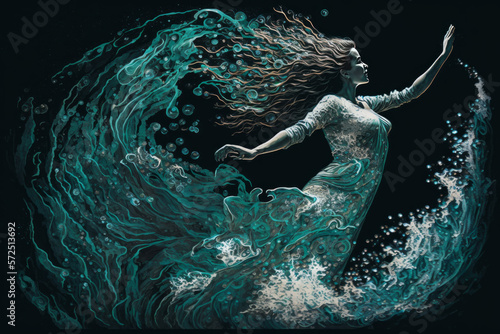 The Oceanic Dance: Fluid Movement, Transcendent Energy