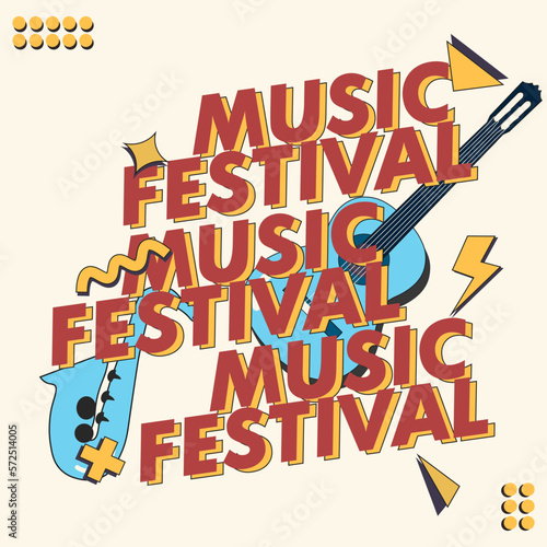 music festival design social media post