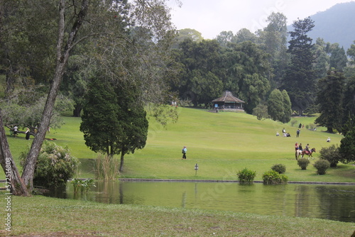 The beauty of the lake in the middle of the lake