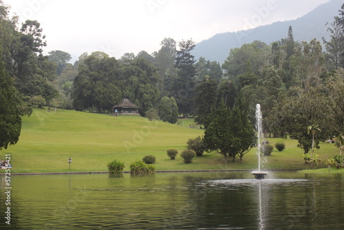 The beauty of the lake in the middle of the lake