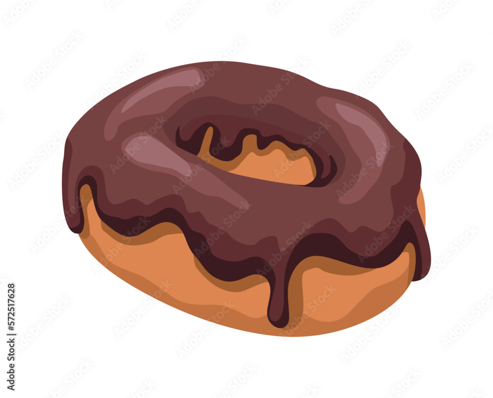 donut with chocolate cream donut with chocolate cream