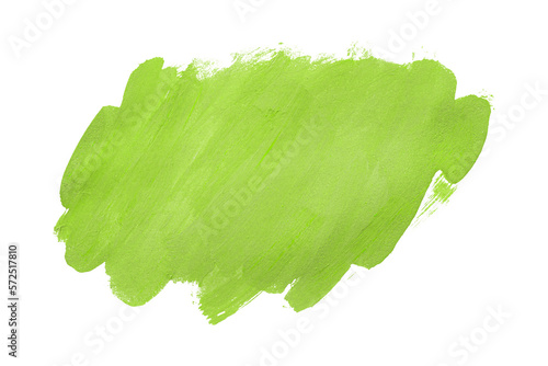 Lime green brush isolated on transparent background. Lime green brush, png