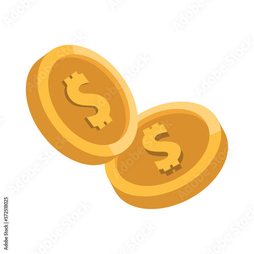 golden coins money dollars