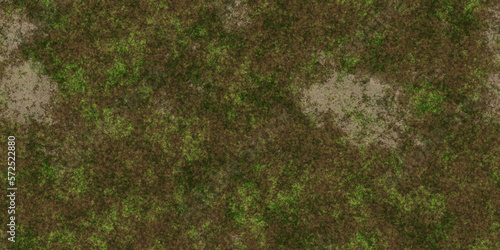 Dry glade land with grass seamless background. Ecology terrain backdrop. Summer desert with mossy cracks surface. Hot grunge weather climate pattern. Cracked ground with moss texture.