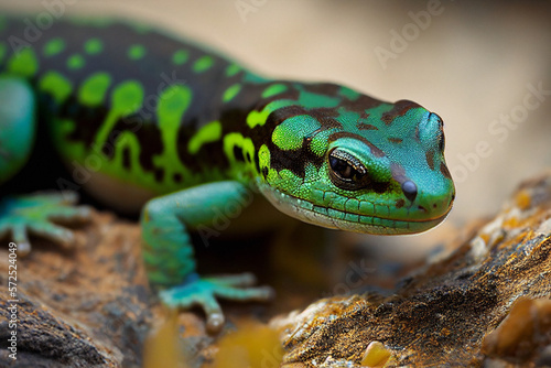 Green Salamander - Endangered Species - Generative Ai
