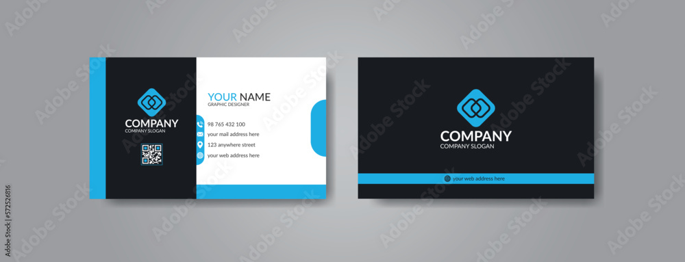 Creative business card template vector design