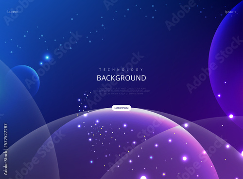 Science Cyber Brochure Background Illustration 
