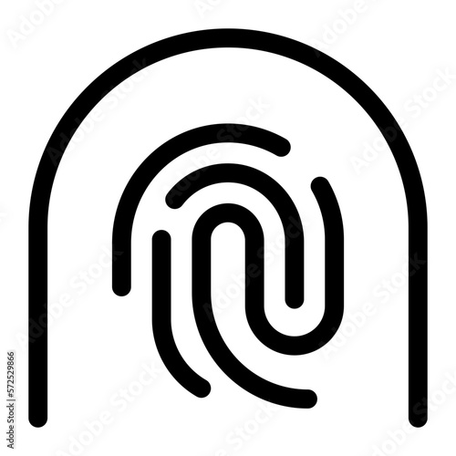 fingerprint tap icon