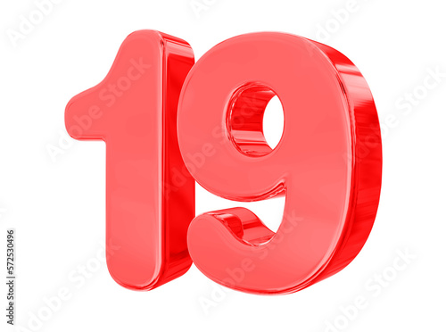 19 Red Number