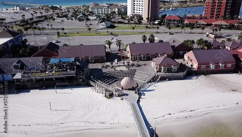 Aerial view of Quietwater Beach Ampitheater Pensacola Beach, Florida photo