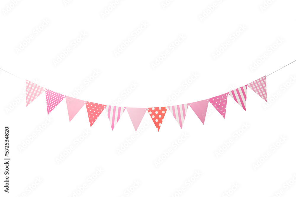 Paper Party flags cutout, Png file. Paper Party flags cutout, Png file.