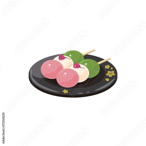 桜漬け　三色団子2