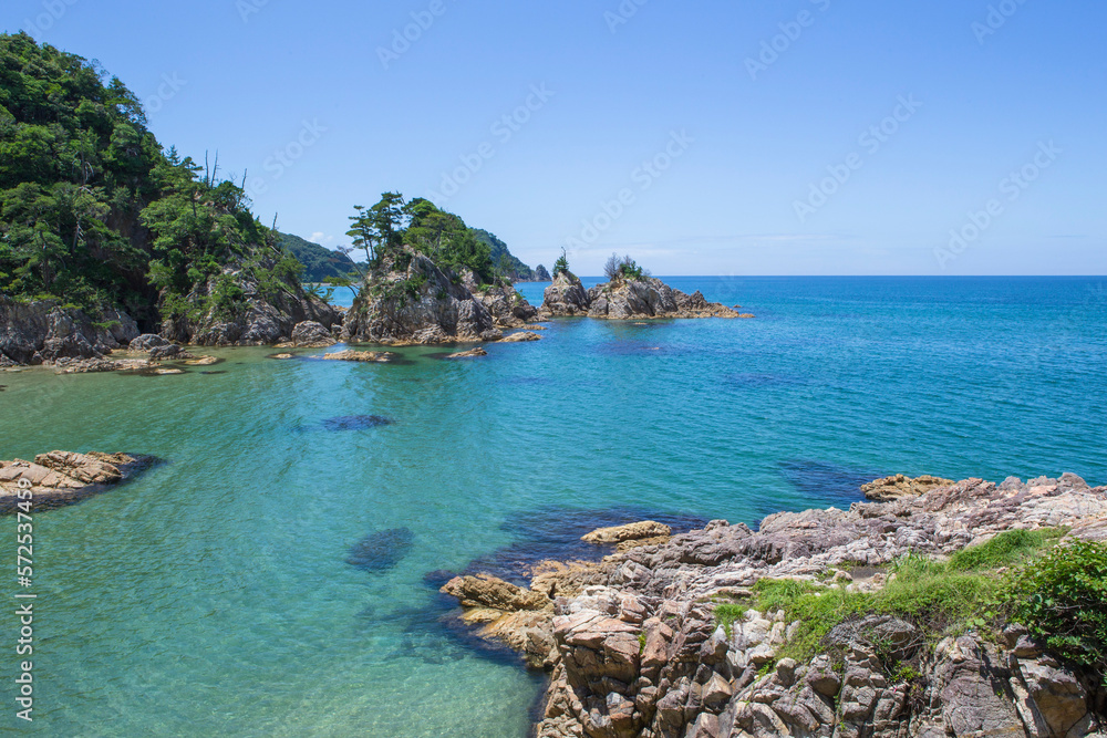 夏の浦富海岸 鳥取県 浦富海岸